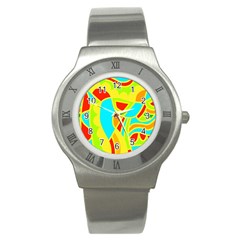 Colorful Decor Stainless Steel Watch