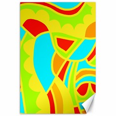 Colorful Decor Canvas 20  X 30   by Valentinaart