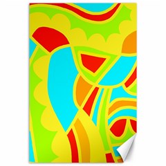 Colorful Decor Canvas 24  X 36  by Valentinaart