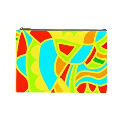 Colorful Decor Cosmetic Bag (large)  by Valentinaart