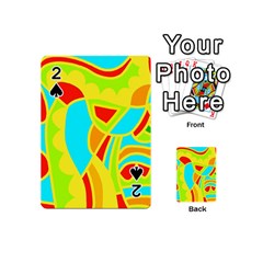 Colorful Decor Playing Cards 54 (mini)  by Valentinaart