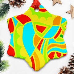 Colorful Decor Snowflake Ornament (2-side)