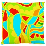 Colorful decor Large Flano Cushion Case (One Side) Front