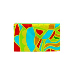 Colorful Decor Cosmetic Bag (xs) by Valentinaart