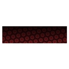 Ombre Black And Red Passion Floral Pattern Satin Scarf (oblong)