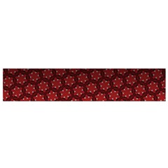 Ombre Black And Red Passion Floral Pattern Flano Scarf (small)