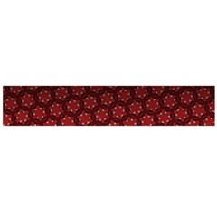 Ombre Black And Red Passion Floral Pattern Flano Scarf (large)