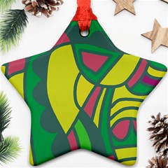 Green Abstract Decor Ornament (star) 