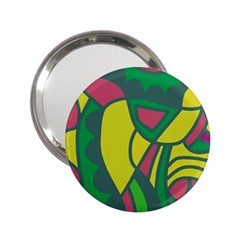 Green Abstract Decor 2 25  Handbag Mirrors