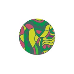 Green Abstract Decor Golf Ball Marker