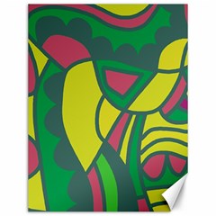 Green Abstract Decor Canvas 12  X 16  