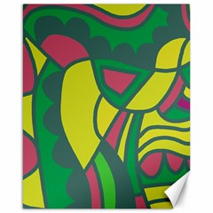 Green Abstract Decor Canvas 16  X 20  