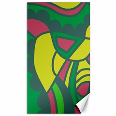 Green Abstract Decor Canvas 40  X 72  