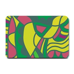 Green Abstract Decor Small Doormat 