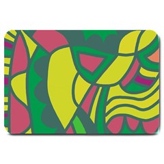 Green Abstract Decor Large Doormat 