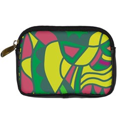 Green Abstract Decor Digital Camera Cases