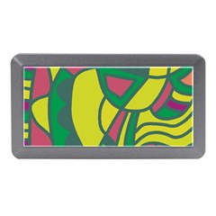 Green Abstract Decor Memory Card Reader (mini)