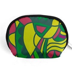 Green Abstract Decor Accessory Pouches (medium) 