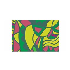 Green Abstract Decor Satin Wrap