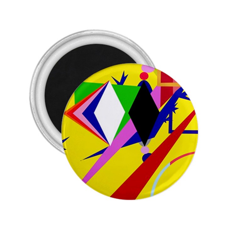 Yellow abstraction 2.25  Magnets