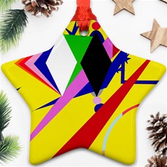 Yellow Abstraction Ornament (star) 