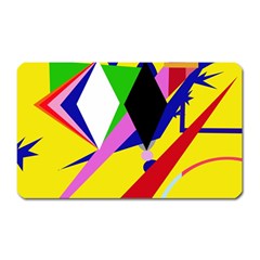 Yellow Abstraction Magnet (rectangular)