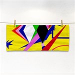 Yellow abstraction Hand Towel Front