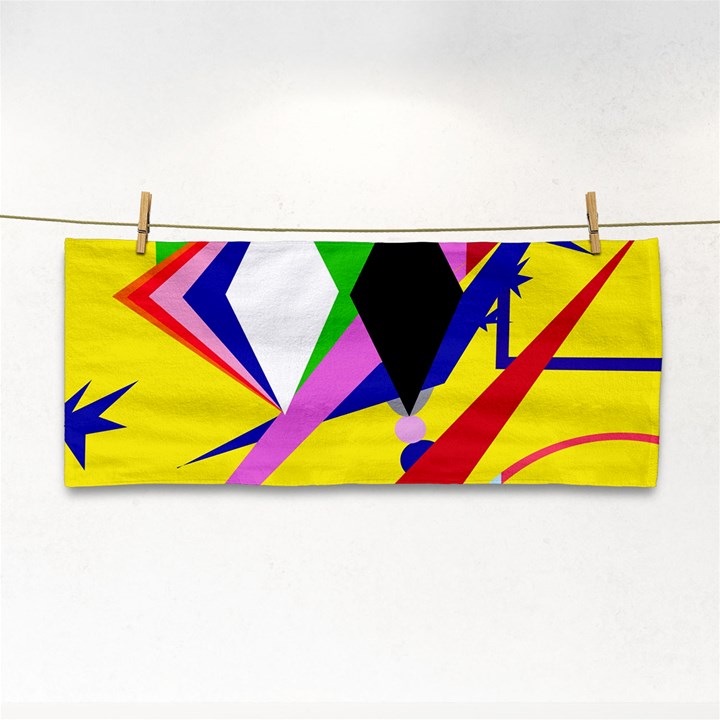 Yellow abstraction Hand Towel