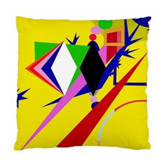 Yellow Abstraction Standard Cushion Case (two Sides)