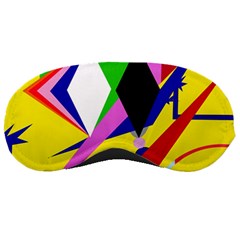 Yellow Abstraction Sleeping Masks by Valentinaart