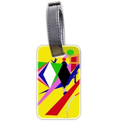 Yellow Abstraction Luggage Tags (two Sides)