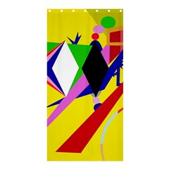 Yellow Abstraction Shower Curtain 36  X 72  (stall) 