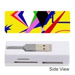 Yellow abstraction Memory Card Reader (Stick)  Front