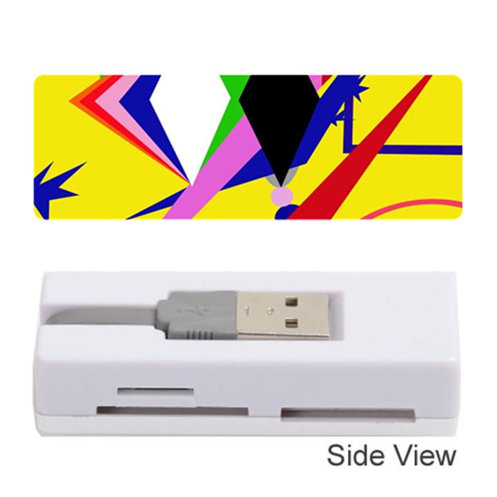 Yellow abstraction Memory Card Reader (Stick) 