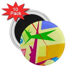 Colorful Abstract Art 2 25  Magnets (10 Pack) 