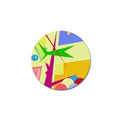 Colorful Abstract Art Golf Ball Marker (10 Pack)