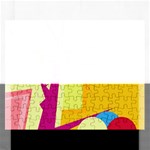 Colorful abstract art Rectangular Jigsaw Puzzl Front