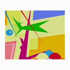 Colorful Abstract Art Small Glasses Cloth