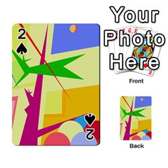 Colorful Abstract Art Playing Cards 54 Designs  by Valentinaart