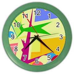 Colorful Abstract Art Color Wall Clocks