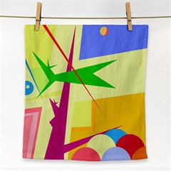 Colorful Abstract Art Face Towel