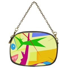 Colorful Abstract Art Chain Purses (one Side)  by Valentinaart