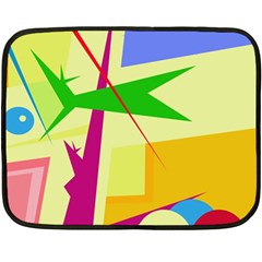 Colorful Abstract Art Fleece Blanket (mini)