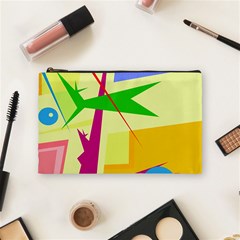 Colorful Abstract Art Cosmetic Bag (medium)  by Valentinaart