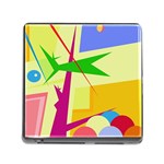 Colorful abstract art Memory Card Reader (Square) Front