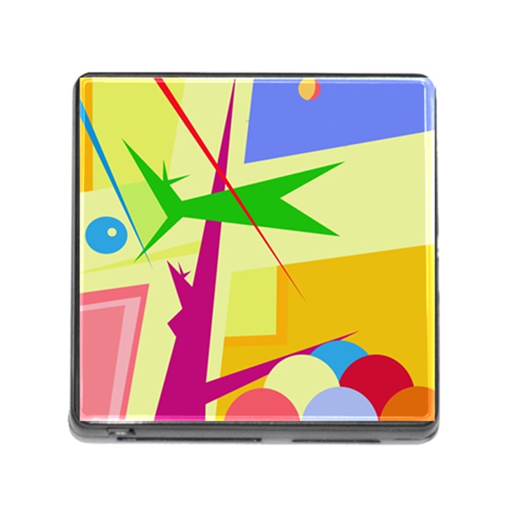 Colorful abstract art Memory Card Reader (Square)