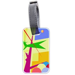 Colorful Abstract Art Luggage Tags (two Sides)