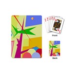 Colorful abstract art Playing Cards (Mini)  Back