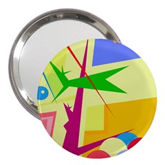 Colorful Abstract Art 3  Handbag Mirrors