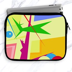 Colorful Abstract Art Apple Ipad 2/3/4 Zipper Cases